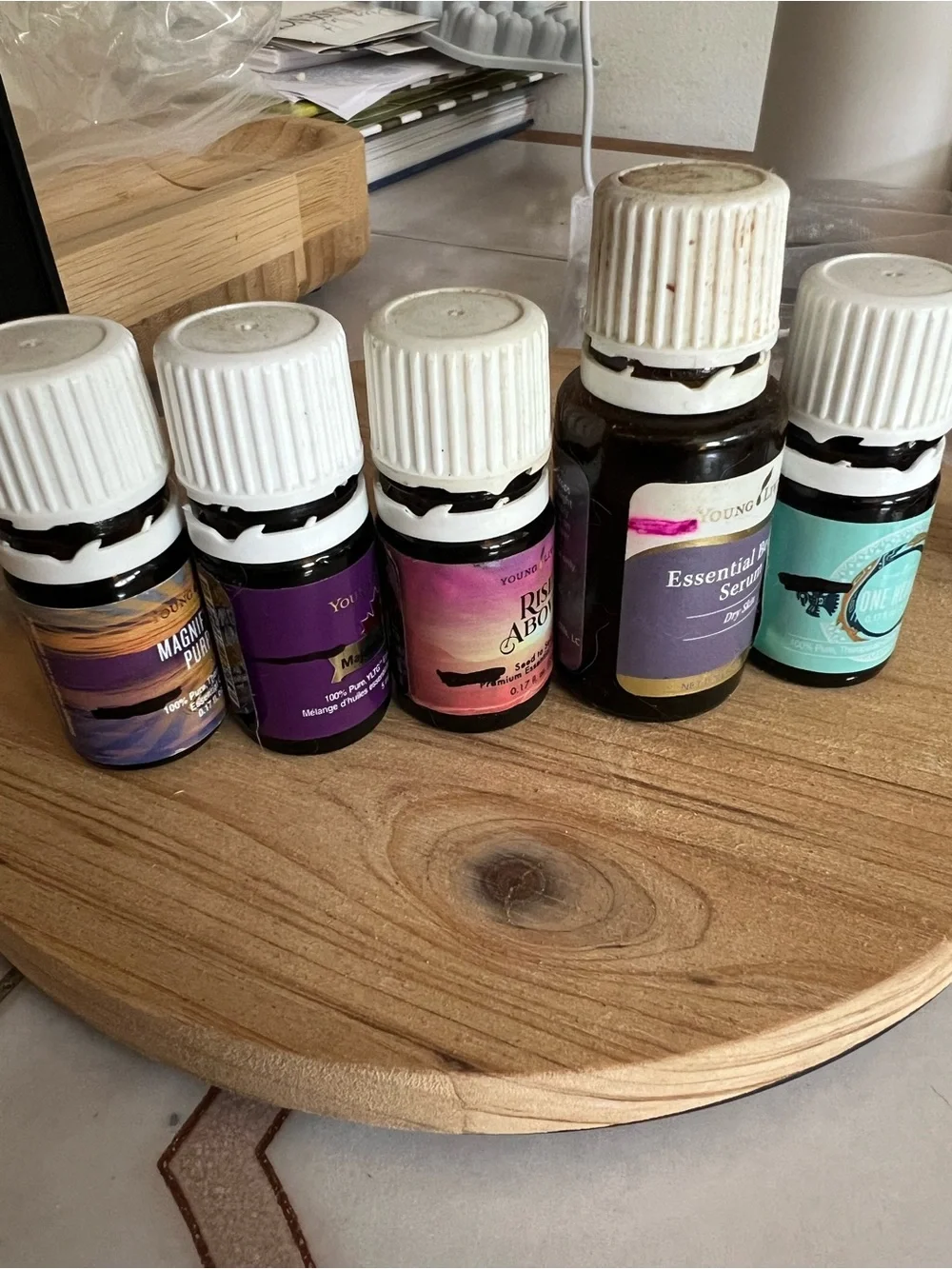 Young Living Skincare & Oils - Pink, Purple, Teal, Orange, Blue Labels